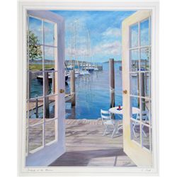 Carol Saxe, Dockside at the Marina, Poster
