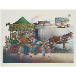 Seymour Rosenthal, Merry Go-Round, Lithograph