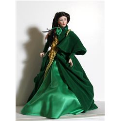 Scarlett O'Hara in Green, Porcelain Franklin Heirloom Doll