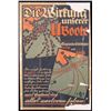 Image 1 : WWI GERMAN ORIG PROPAGANDA POSTER U-BOATS BY ENGLAND