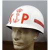 Image 1 : NAVY RESERVES HELMET-WHITE WITH RED INSIGNIA
