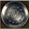 Image 1 : AMERICAN EAGLE & 13 STAR PEWTER TRAY MERIDIAN DIE CO.