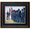 Image 1 : Mort Kustler Civil War Print Framed 54th Black Regiment