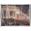 Image 1 : RARE ORIGINAL NAZI NURENBURG TORCHLITE RALLY ART POSTER