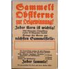 Image 1 : ORIGINAL WWI GERMAN WAR POSTER DONATIONS FOR WAR EFFORT