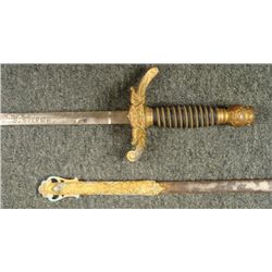 c1900 ODD FELLOWS/PATRIARCHS MILITANT SWORD NAMED