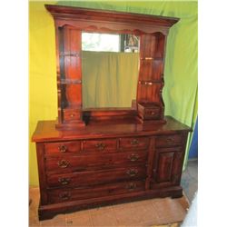 Open Hearth Dresser W/ Beautiful Vanity Mirror