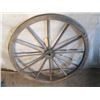Image 1 : Medium Sized Solid Wood Wagon Wheel