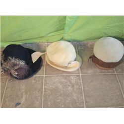 3 Woman Dress Hats