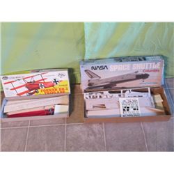 German Wwi Fighter & Nasa Space Shuttle Model Kits