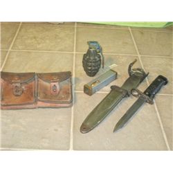 Dummy Grenade, Range Finder,leather Pouches