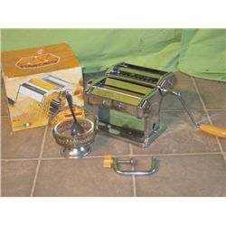 Marcaro Pasta Cutter & Sugar Bowl W/ Spoon