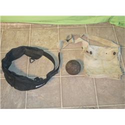 1920's Cannon Ball, Utility Military Pouch, &
