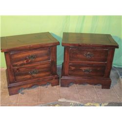 Two Drawer 23" Tall Night Stands
