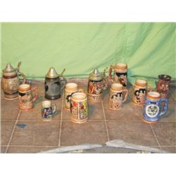 Box Lot Of Beer Steins