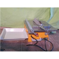 7" Tile Wet Saw With Original Box By Workforce