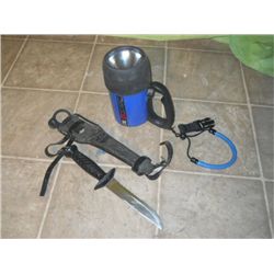 Uk Night Diving Light & Diving Knife