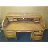 Image 2 : Antique Solid Oak Roll Top Desk