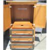 Image 2 : 3 Drawer 2 Door Nice Brown & Black Entertainment