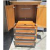 Image 3 : 3 Drawer 2 Door Nice Brown & Black Entertainment
