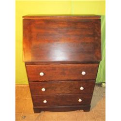 Beautiful Wood Secretary Desk With Porcelain Knobs