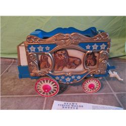 Jim Beams Circus Wagon Bottle, (empty)