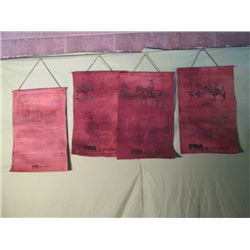 4 Leather Calendars- 1996,1997,1998,1999