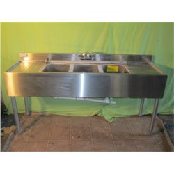 3 Section Stainless Steel Sink