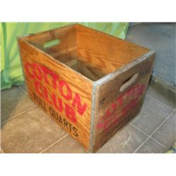 Cotton Club Full Quarts Wood Crate
