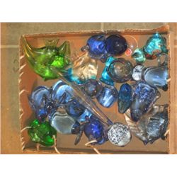 All Blue And Green Glass Paper Weights