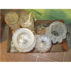 Huge Box Full Of 5 Crystal Drop, Lamps