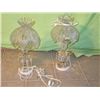Image 1 : 2 Matching Table Lamps W/ Glass Tear Drops