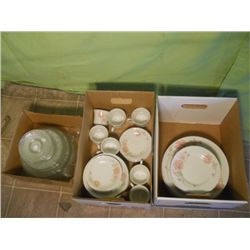 3 Boxes Of Dishes, 2different Sets