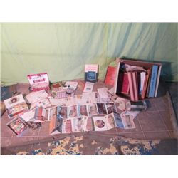 Thousands Of Stamps With Post Cards In Large Box