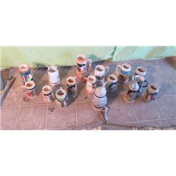 Box Lot Of Beer Steins- 16 Total
