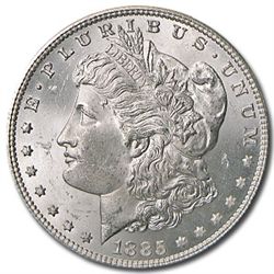 1885 UNC Morgan Silver Dollar