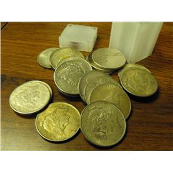 (20) Assorted Date Peace Silver dollars