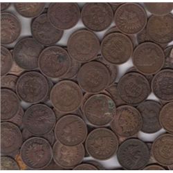 Lot of (100) Circulated Indian Head Cents