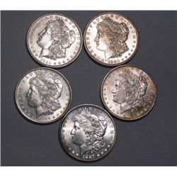 Lot of 5 UNC Morgans - Random