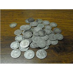 (50) Barber Dimes- Circulated