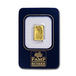 1 Gram Pamp Suisse Gold Ingot