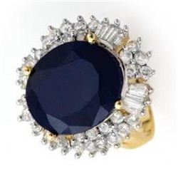 16.66 ctw Sapphire & Diamond Ring