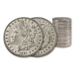(20) Morgan Silver Dollars- AG XF