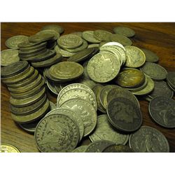 (100) Morgan Silver Dollars
