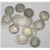 Image 1 : Lot of (20) Barber Quarters- Circulated