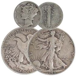 1945 Walking Liberty - Mercury Dime