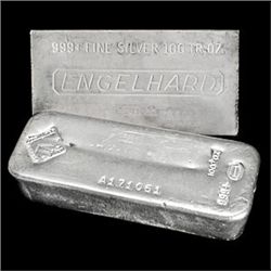 100 OZ Bar Silver various makers