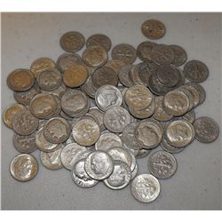 (100) Roosevelt 90% Silver Dimes