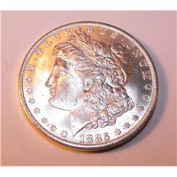 1885 P Bu Morgan Silver Dollar