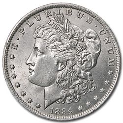 1884 o BU Morgan Dollar